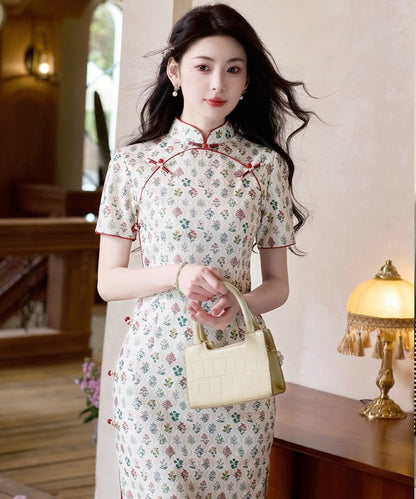 Spring Garden Ivory Cheongsam