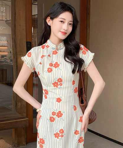 Coral Blossom Cheongsam