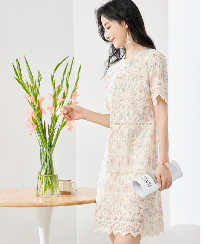 Celeste Floral Lace Dress