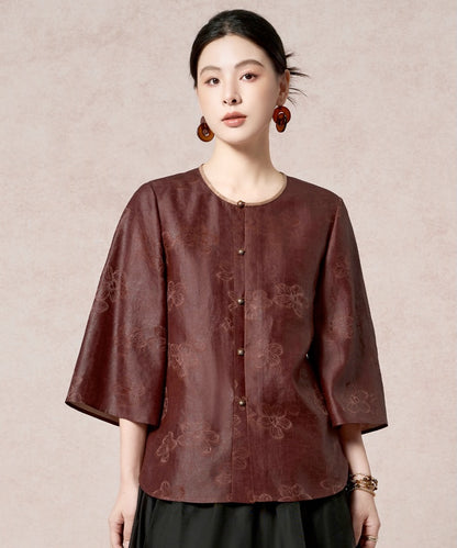 Mulberry Bloom Silk Top