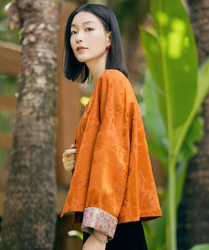 Amber Peony Cheongsam Jacket