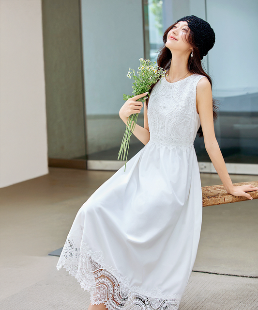 Camille Pure Lace Dress