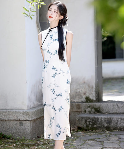Feng Ning Sleeveless Maxi Cheongsam