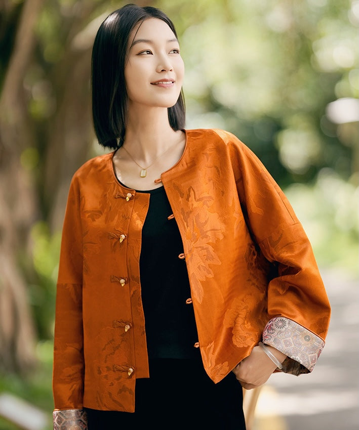 Amber Peony Cheongsam Jacket