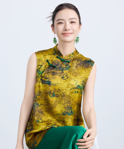 Yu Fei's Cheongsam Vest Top and Jade Skirt