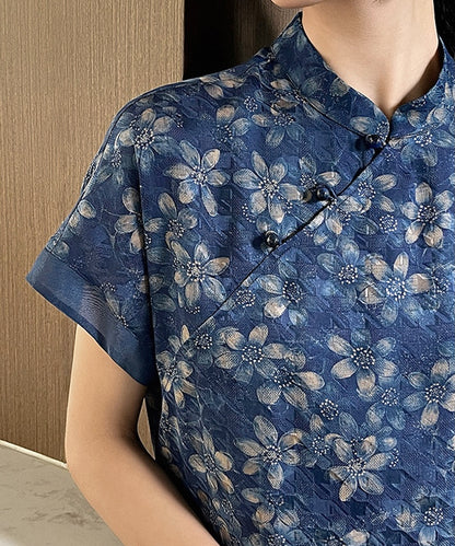 Moonlit Cheongsam Silk Dress