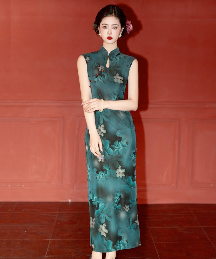 Emerald Peony Heirloom Cheongsam