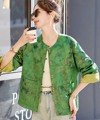 Verdant Charm Cheongsam Jacket