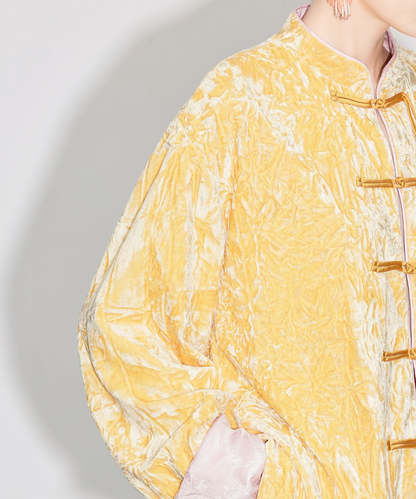 Golden Peony Cheongsam Jacket