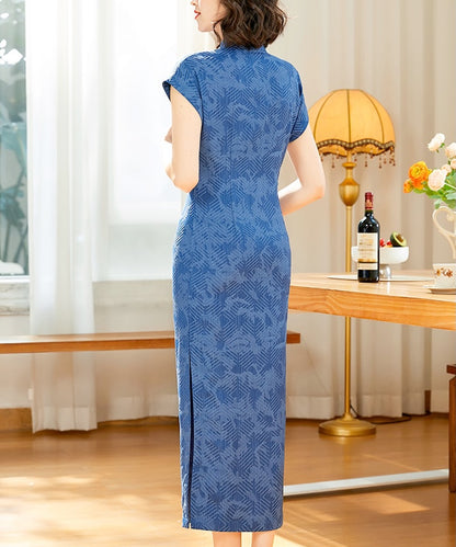 Polly Anne Blue Cheongsam