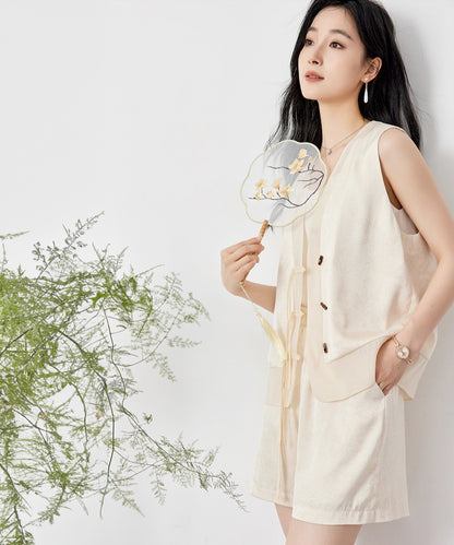 Cloud Ease Satin Sleeveless Vest + Shorts Set