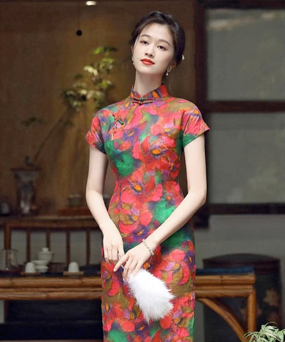 Jade and Garden Qipao