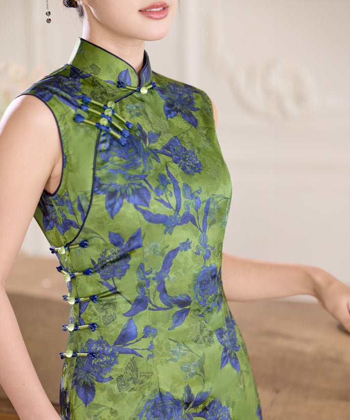 Ru'An Sleeveless Maxi Cheongsam