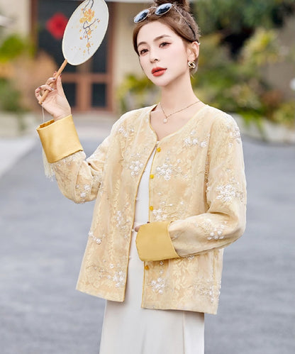 Pearls -Sequins Oriental Cheongsam Jacket