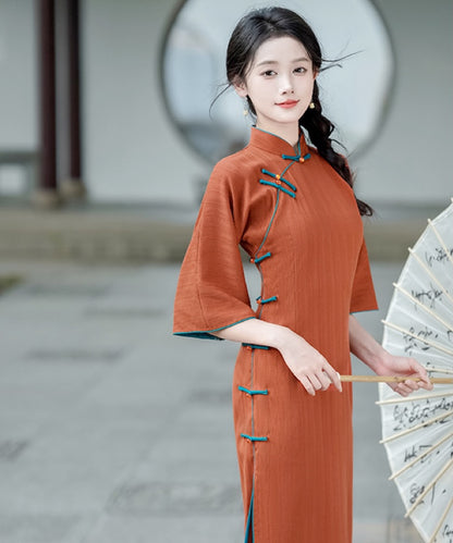 Ruoni Mid Sleeves Cheongsam