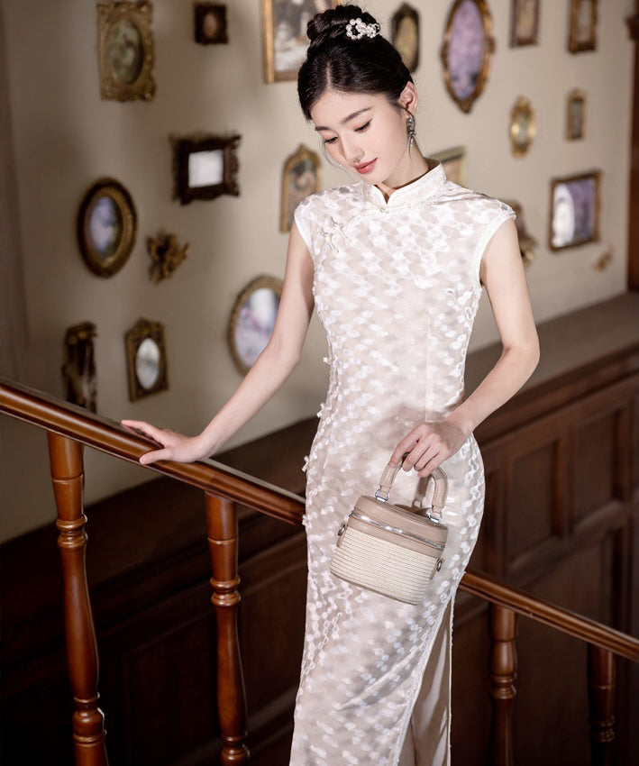 Yuru Capsleeveless Maxi Cheongsam