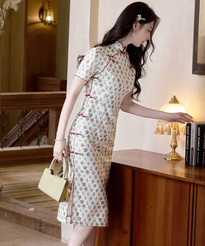 Spring Garden Ivory Cheongsam