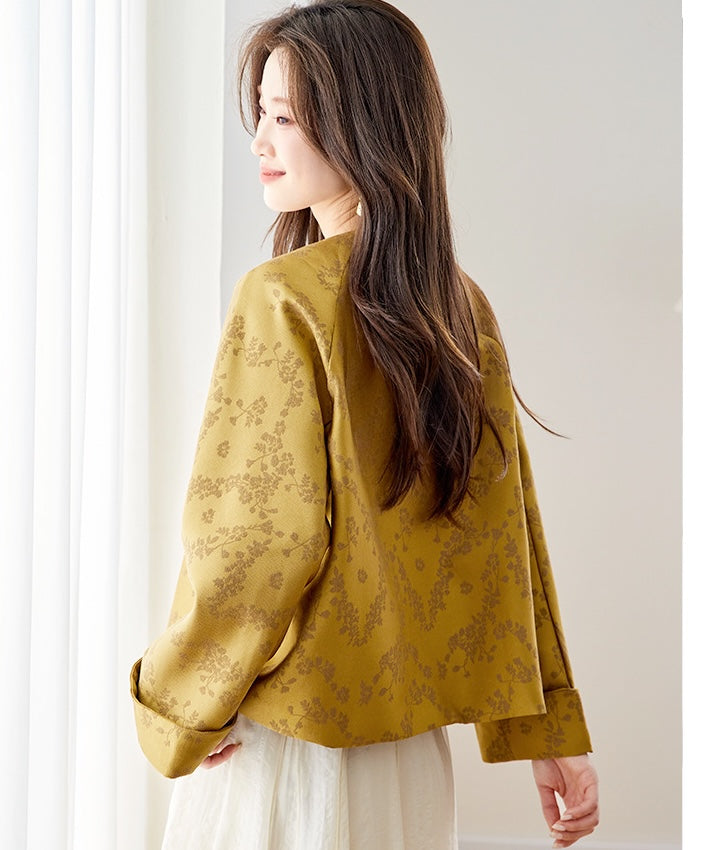 Golden Bloom Cheongsam Jacket