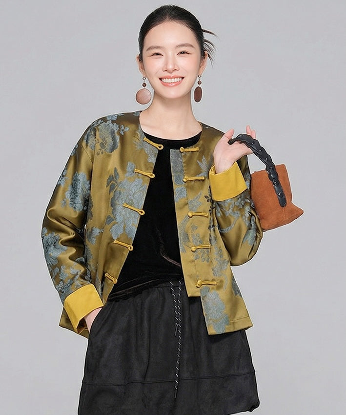 Aurora Golden Cheongsam Jacket