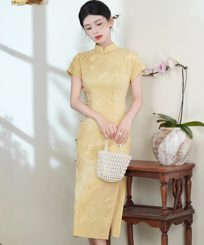 Daisy Yellow Cheongsam
