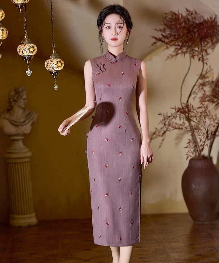 Cherry Plum Sugar Cheongsam
