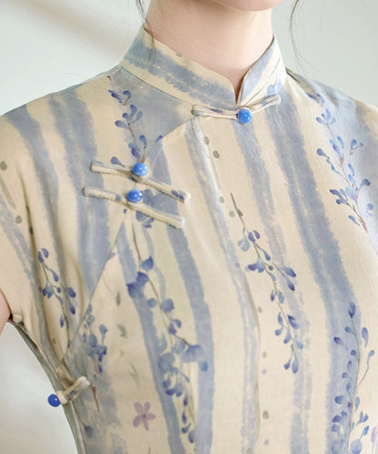 Wisteria Breeze Ramie Qipao Cheongsam