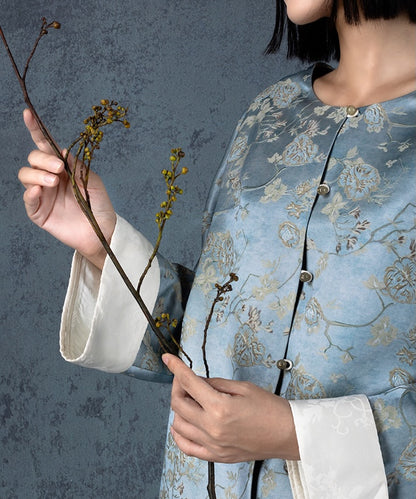 Frosted Magnolia Brocade Jacket