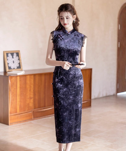 Xixi's Romance Purple Cheongsam