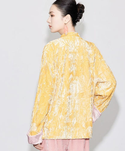 Golden Peony Cheongsam Jacket