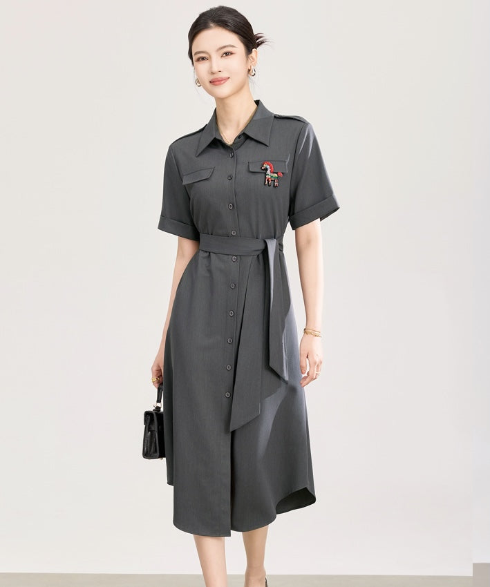 Ember Horse Shirt Dress