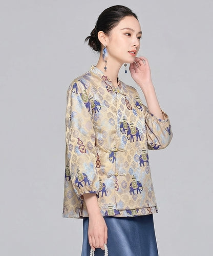 Celestial Caravan Cheongsam Blouse