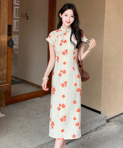 Coral Blossom Cheongsam