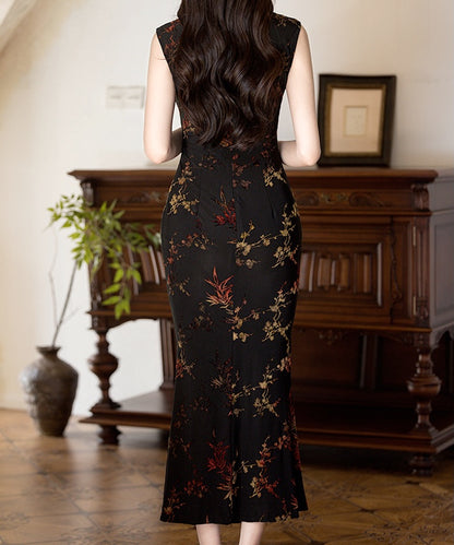 Limei Sleeveless Peplum Cheongsam