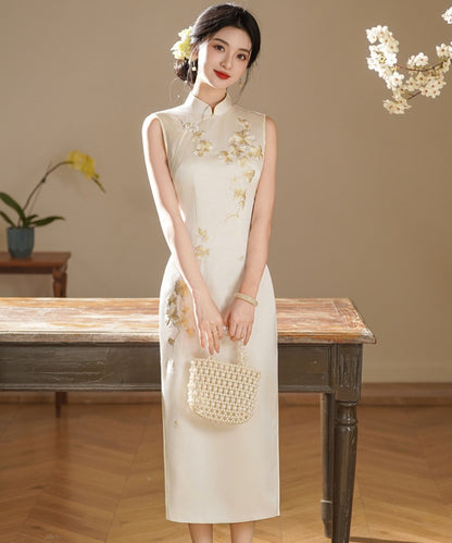 Golden Magnolia Cheongsam