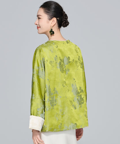 Jade Blossom Silken Jacket