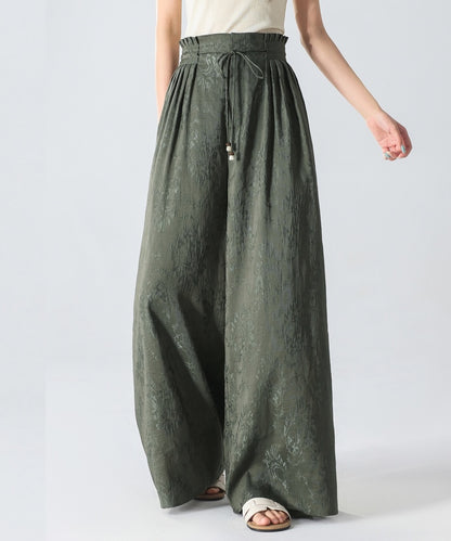 Silk Linen Relaxed Oriental Pants