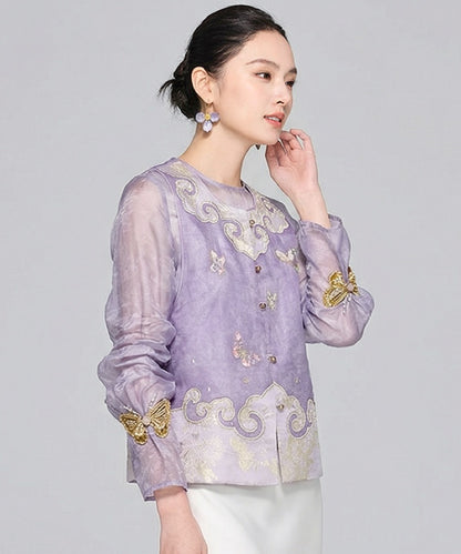 Lavender Fairy Cheongsam Blouse