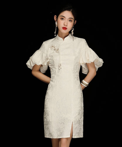 Manli's Party White Cheongsam