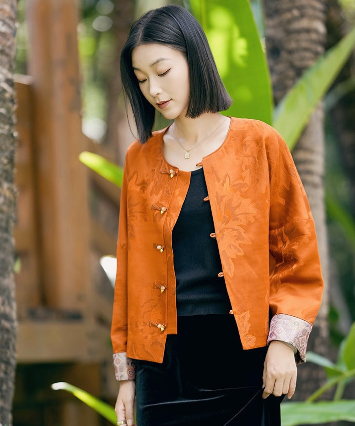 Amber Peony Cheongsam Jacket