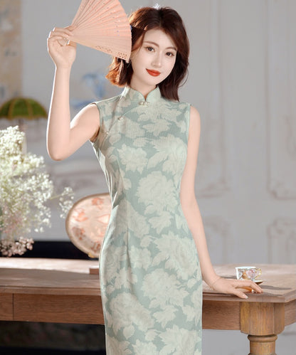 Celadon Bloom Cheongsam
