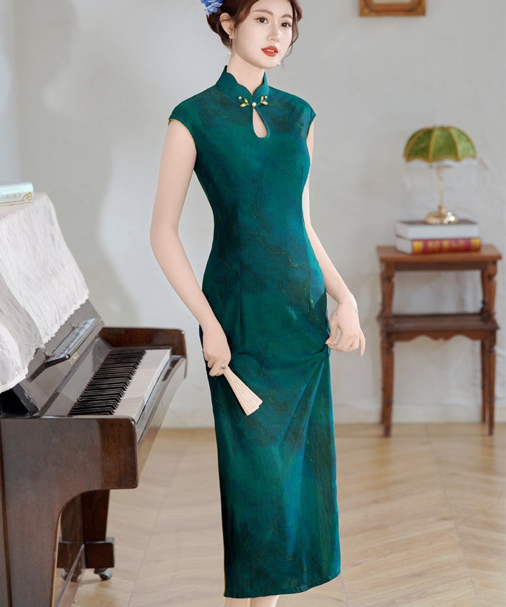 Emerald Poise Cheongsam