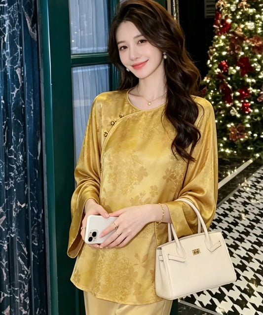 Aurelia Gold Modern Oriental Top