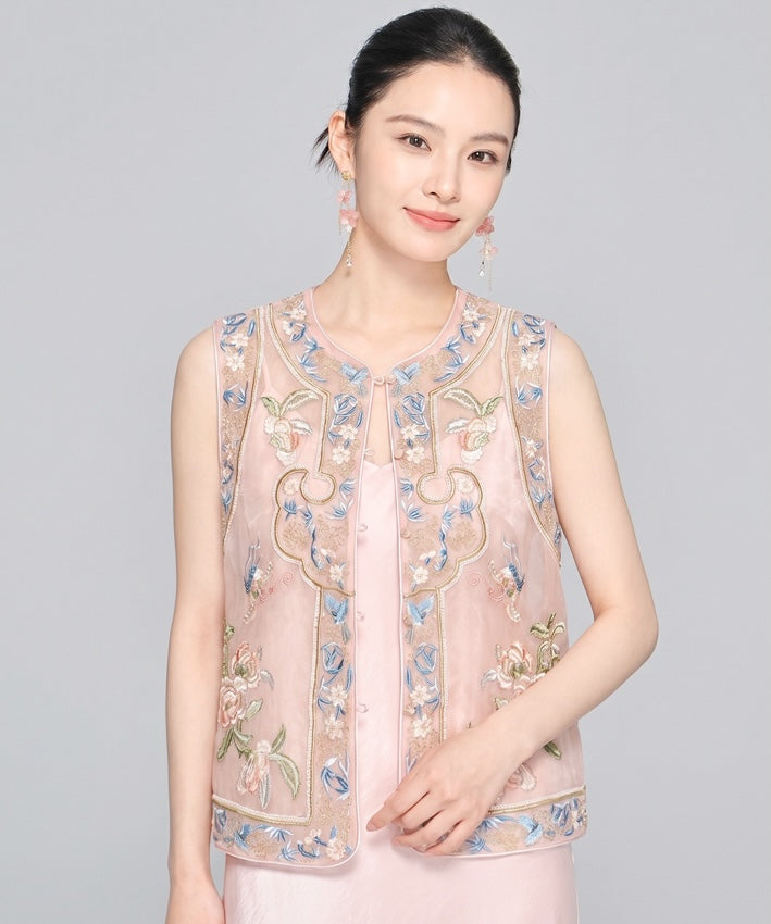 Elowen Embroidered Cheongsam Vest