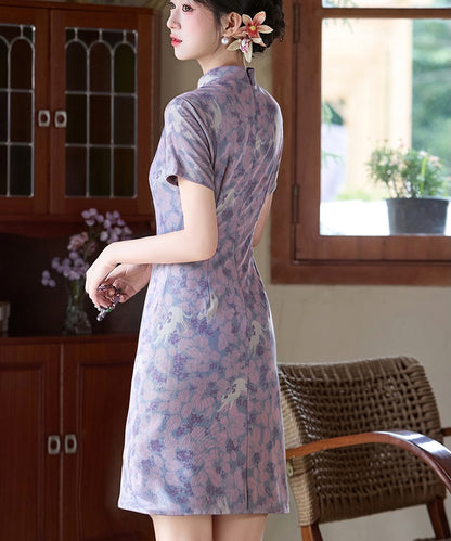Midnight Peony Cheongsam