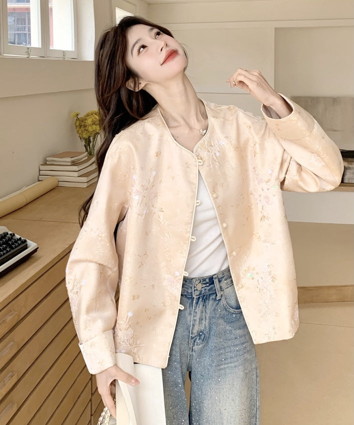 Champagne Blossom Cheongsam Jacket
