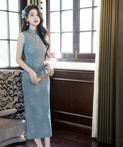 Miss Yulan's Blue Cheongsam