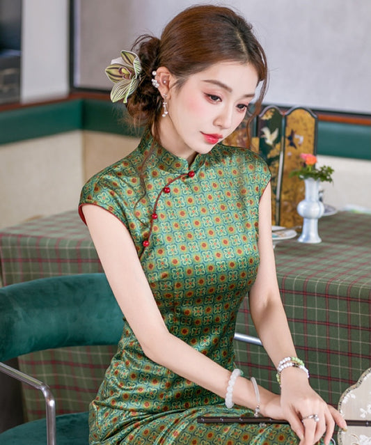 Jade Mosaic Cheongsam