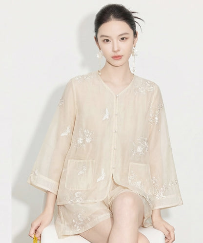 Ensemble cheongsam Serena Pearl