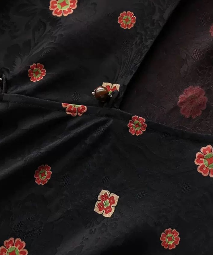Haut en soie orientale Rêverie Dorée