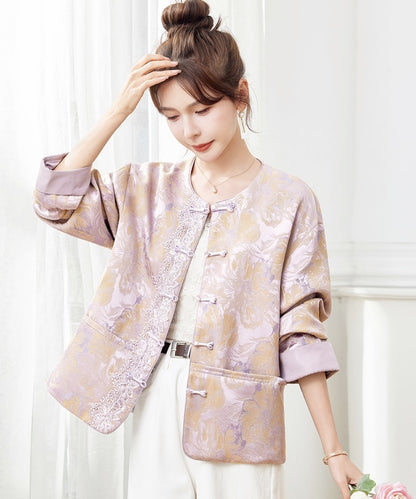 Veste Cheongsam Floraison Douce